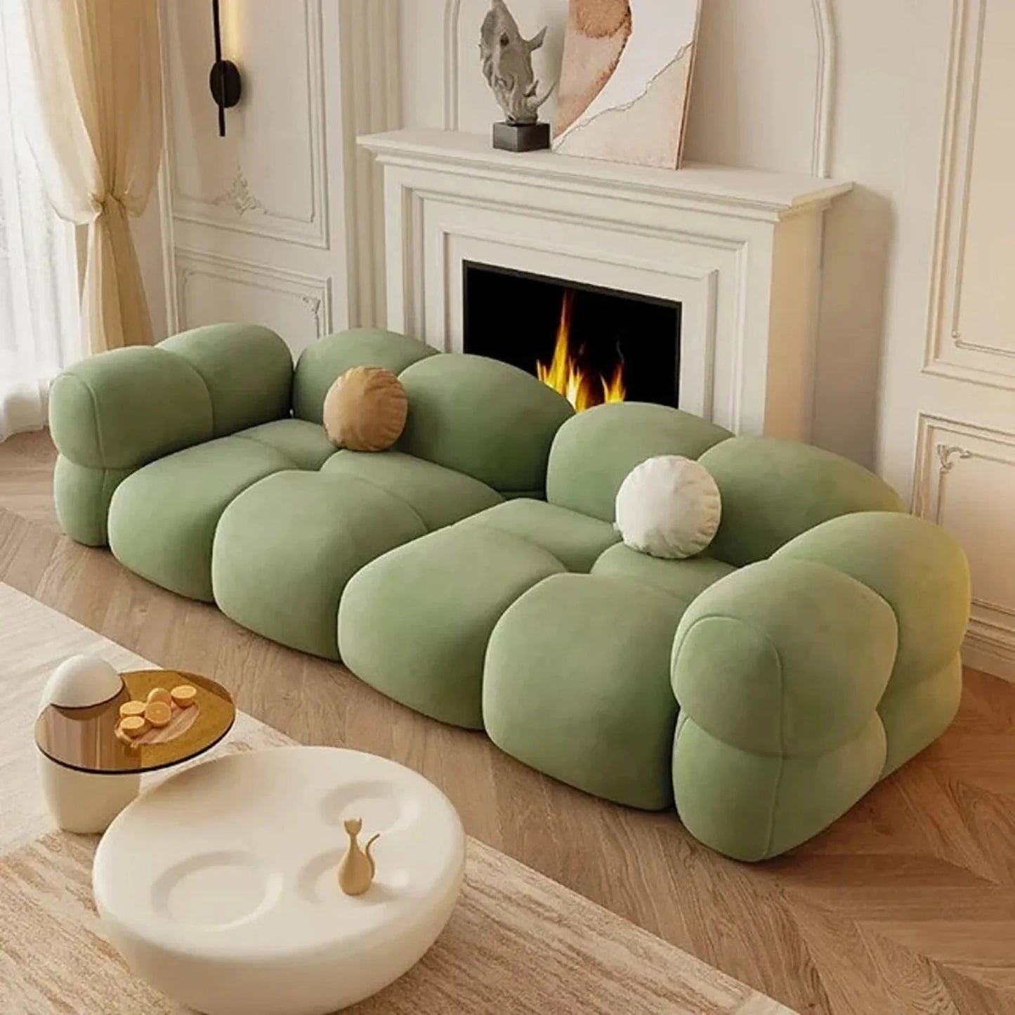 The Cloud Luxe Curve Sofa V4