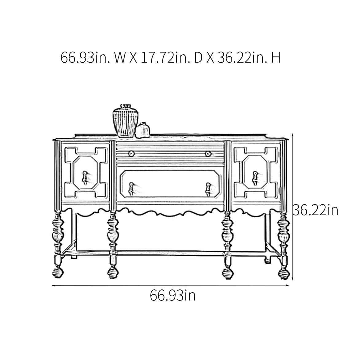 Vintage Luxe Console
