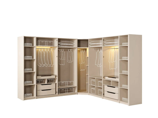 Basement Corner Wardrobe