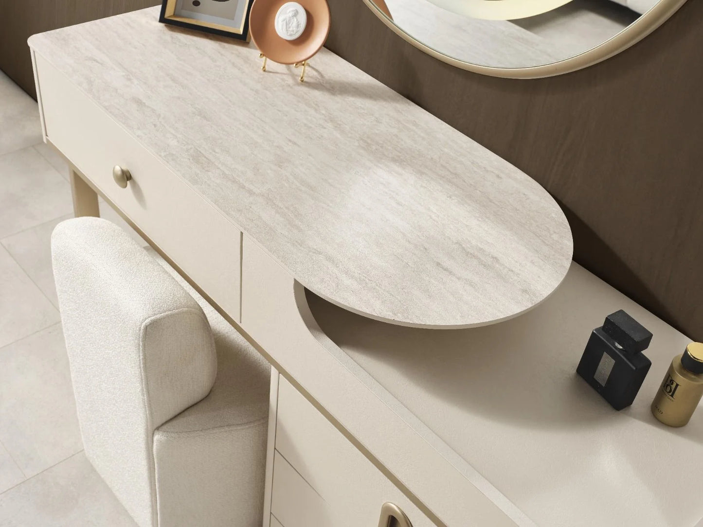 Basement Corner Dressing Table