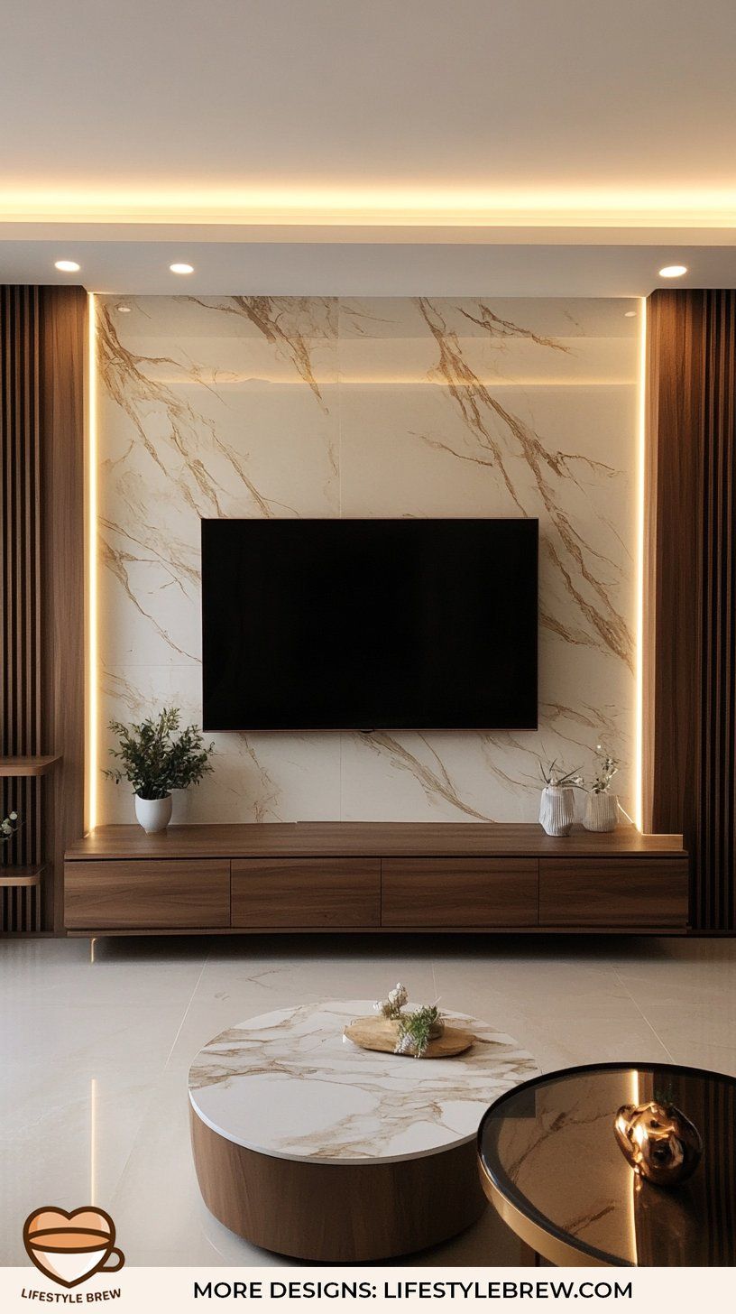 The Marquina Harmony Media Wall