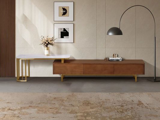 Artisan Rattan & Walnut Media Collection