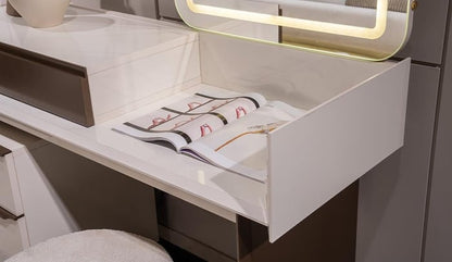 Latte Corner Dressing Table