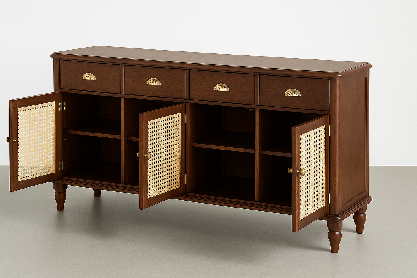 Heritage Wood Chest with Cane v01