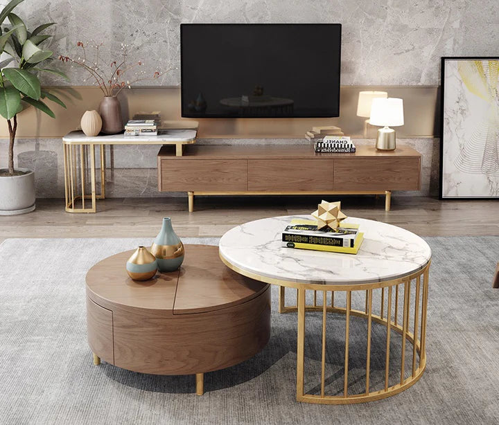 Artisan Rattan & Walnut Media Collection