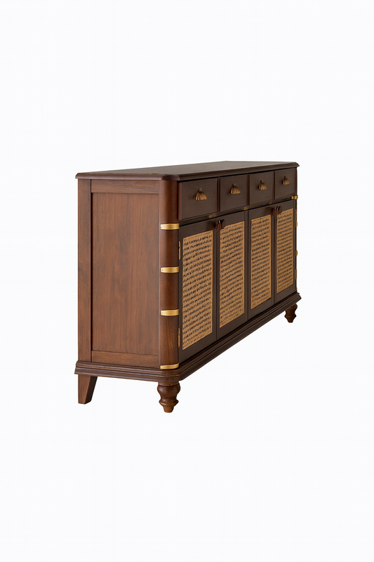 Heritage Wood Chest with Cane v01