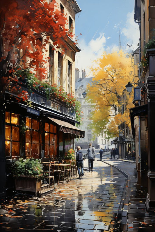 Autumn Promenade in the Heart of the City