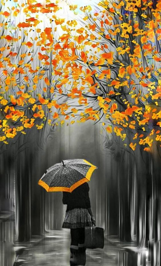 Orange and Grey Autumn