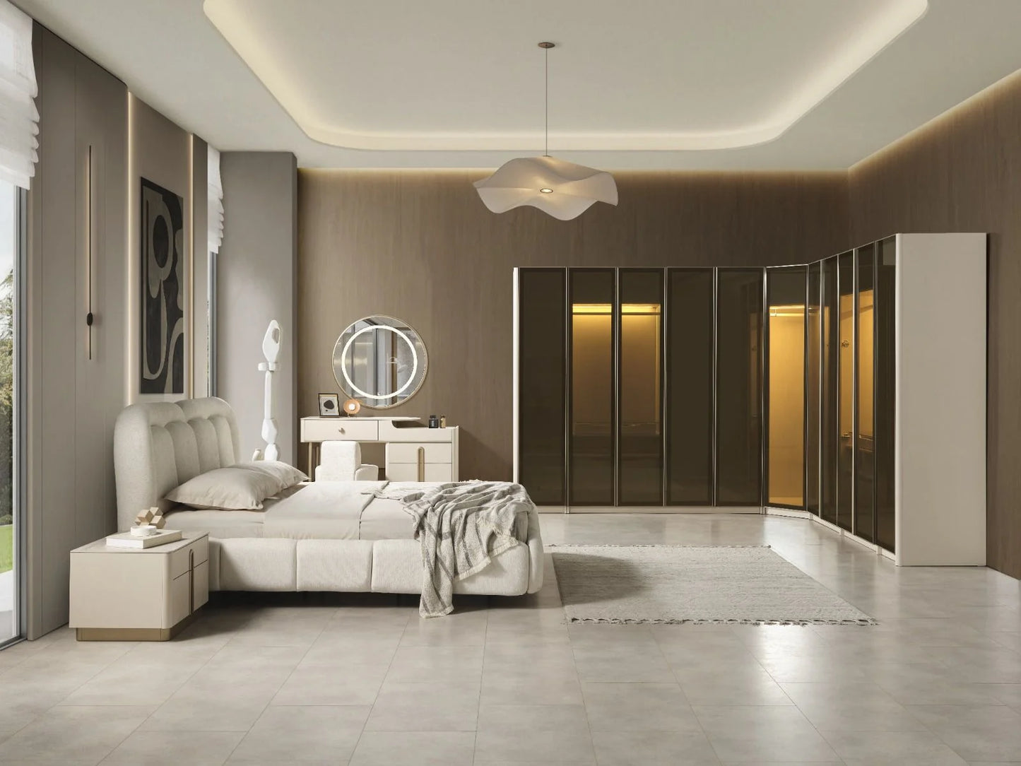 Basement Corner Bedroom